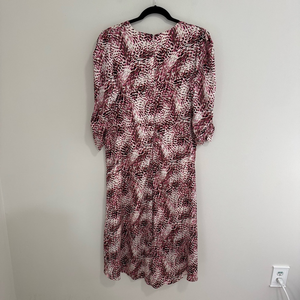 Express Ruched Front Midi Dress - Picture 7 of 7